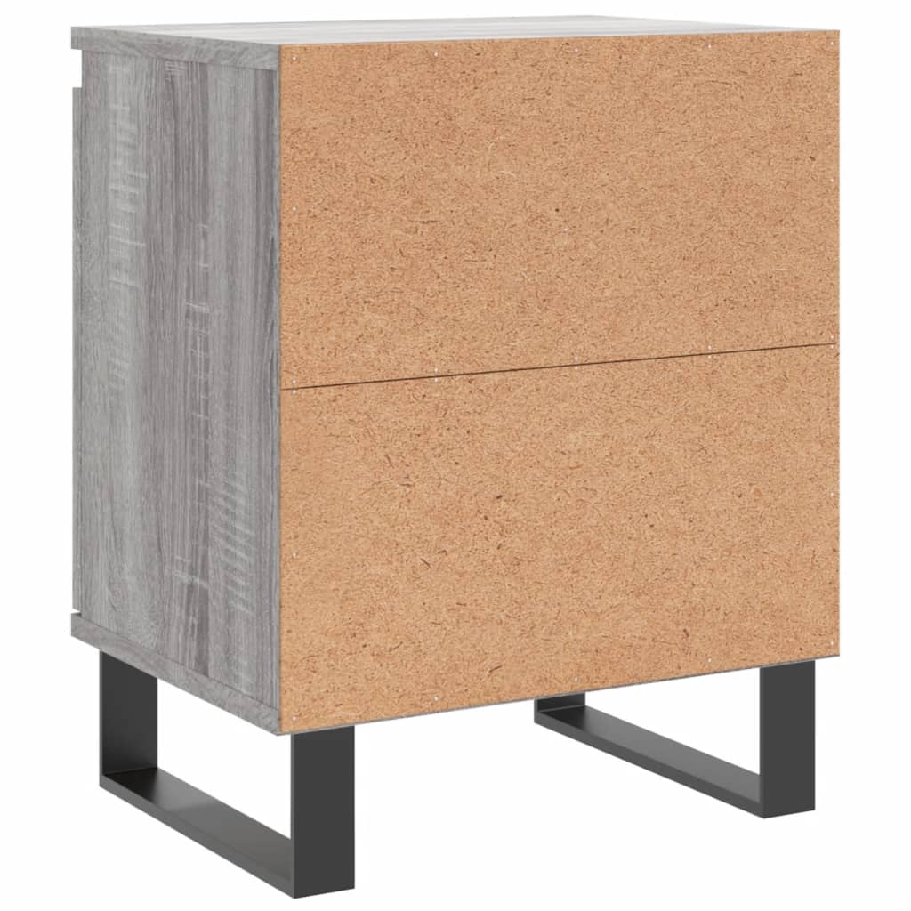 Nachttisch Grau Sonoma 40x30x50 cm Holzwerkstoff - Pazzar.ch