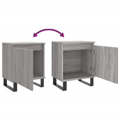 Nachttisch Grau Sonoma 40x30x50 cm Holzwerkstoff - Pazzar.ch