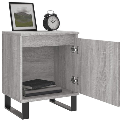 Nachttische 2 Stk. Grau Sonoma 40x30x50 cm Holzwerkstoff - Pazzar.ch