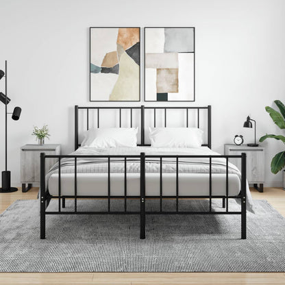 Nachttische 2 Stk. Grau Sonoma 40x30x50 cm Holzwerkstoff - Pazzar.ch
