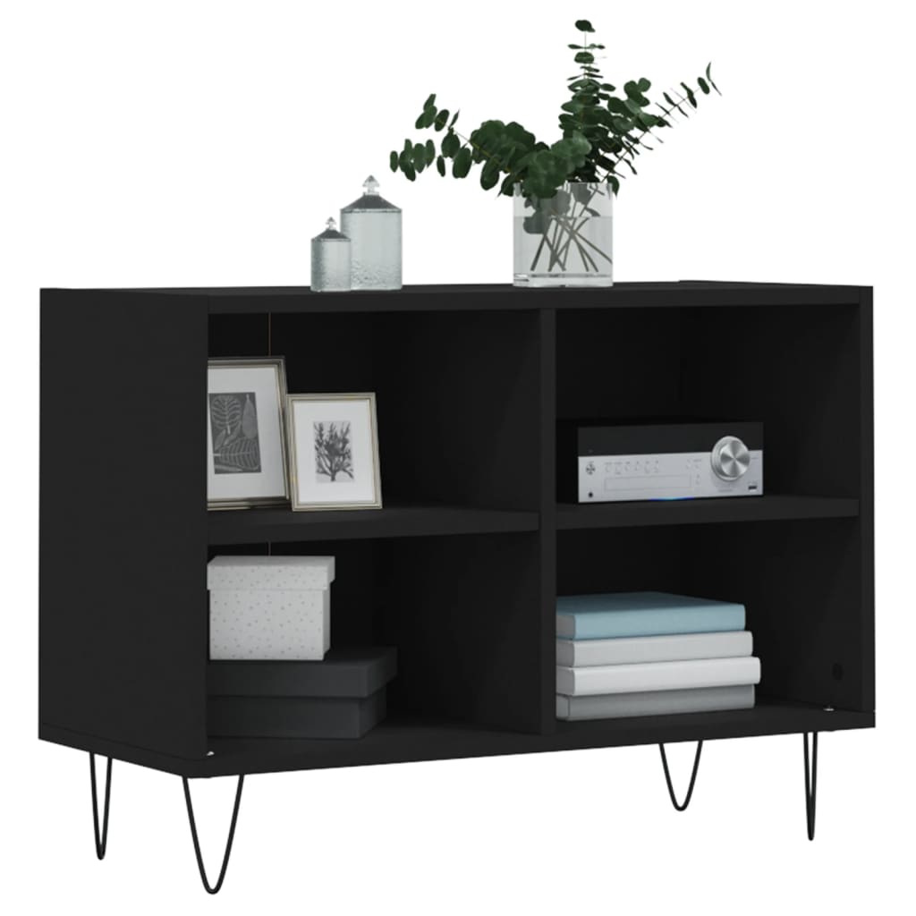 TV-Schrank Schwarz 69,5x30x50 cm Holzwerkstoff - Pazzar.ch