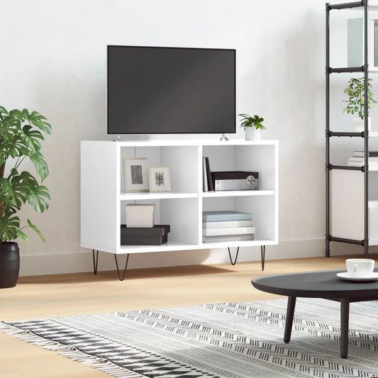 TV-Schrank Hochglanz-Weiß 69,5x30x50 cm Holzwerkstoff - Pazzar.ch