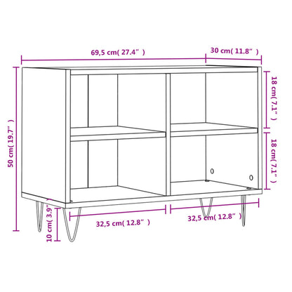 TV-Schrank Sonoma-Eiche 69,5x30x50 cm Holzwerkstoff - Pazzar.ch