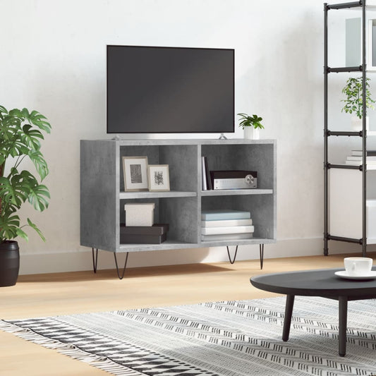 TV-Schrank Betongrau 69,5x30x50 cm Holzwerkstoff - Pazzar.ch