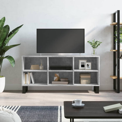 TV-Schrank Betongrau 103,5x30x50 cm Holzwerkstoff - Pazzar.ch