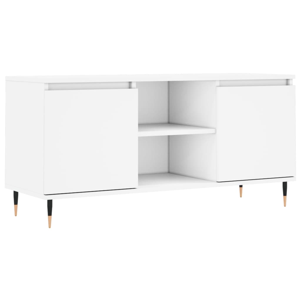 TV-Schrank Weiß 104x35x50 cm Holzwerkstoff - Pazzar.ch