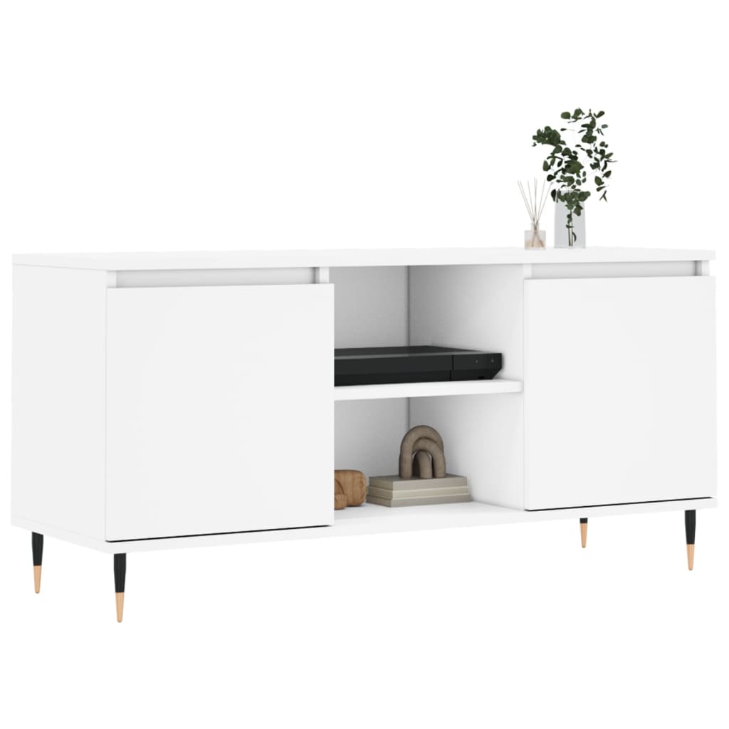 TV-Schrank Weiß 104x35x50 cm Holzwerkstoff - Pazzar.ch