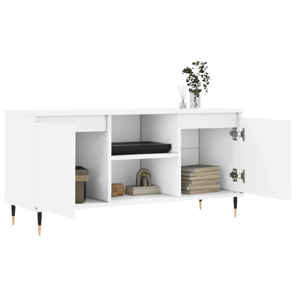 TV-Schrank Weiß 104x35x50 cm Holzwerkstoff - Pazzar.ch