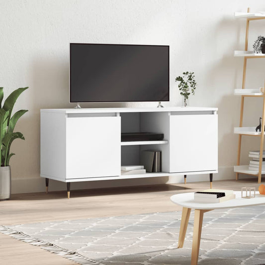 TV-Schrank Weiß 104x35x50 cm Holzwerkstoff - Pazzar.ch