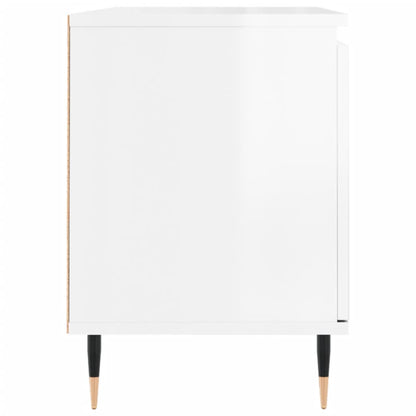 TV-Schrank Hochglanz-Weiß 104x35x50 cm Holzwerkstoff - Pazzar.ch
