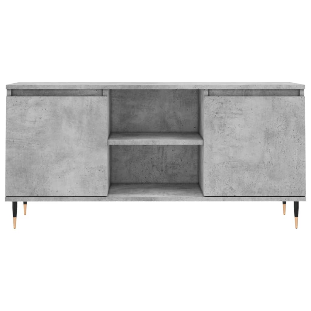 TV-Schrank Betongrau 104x35x50 cm Holzwerkstoff - Pazzar.ch