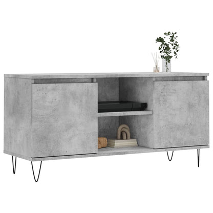TV-Schrank Betongrau 104x35x50 cm Holzwerkstoff - Pazzar.ch