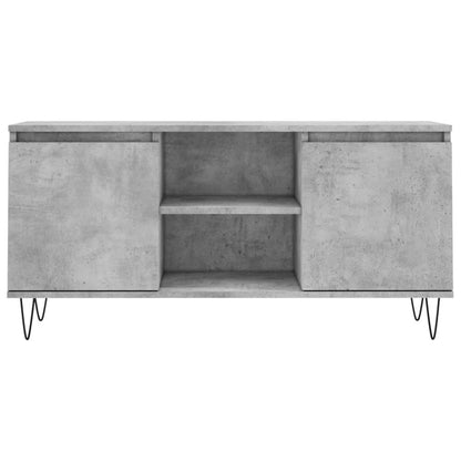 TV-Schrank Betongrau 104x35x50 cm Holzwerkstoff - Pazzar.ch
