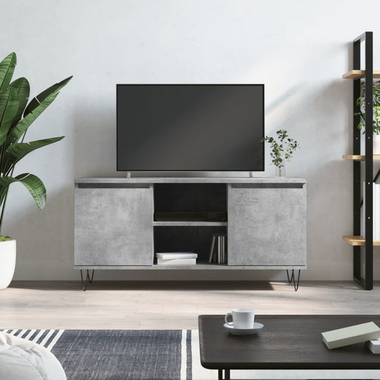TV-Schrank Betongrau 104x35x50 cm Holzwerkstoff - Pazzar.ch