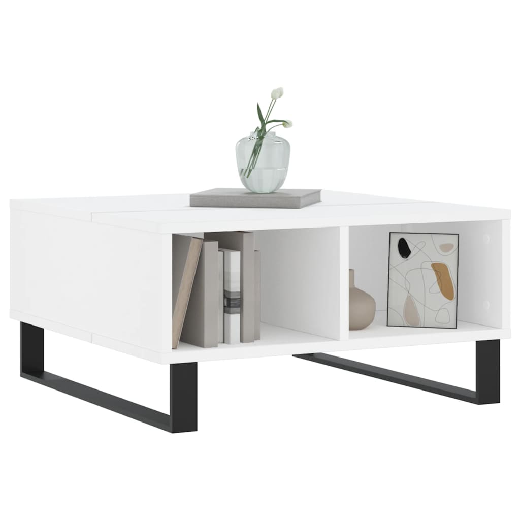 Couchtisch Weiß 60x60x30 cm Holzwerkstoff - Pazzar.ch