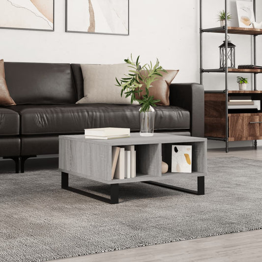Couchtisch Grau Sonoma 60x60x30 cm Holzwerkstoff - Pazzar.ch