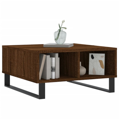 Couchtisch Braun Eichen-Optik 60x60x30 cm Holzwerkstoff - Pazzar.ch