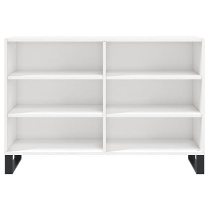 Sideboard Hochglanz-Weiß 103,5x35x70 cm Holzwerkstoff - Pazzar.ch
