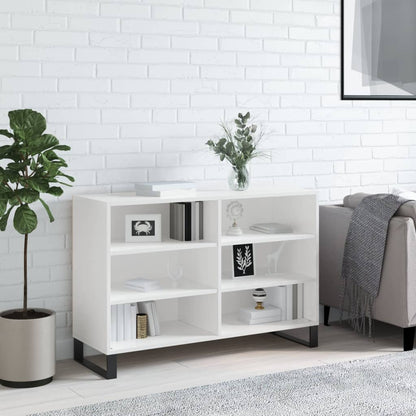 Sideboard Hochglanz-Weiß 103,5x35x70 cm Holzwerkstoff - Pazzar.ch