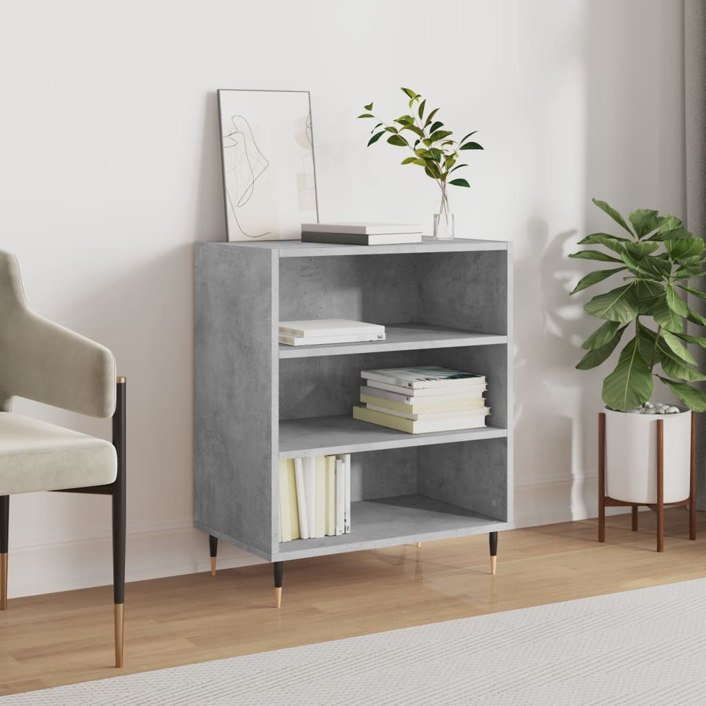 Sideboard Betongrau 57x35x70 cm Holzwerkstoff - Pazzar.ch