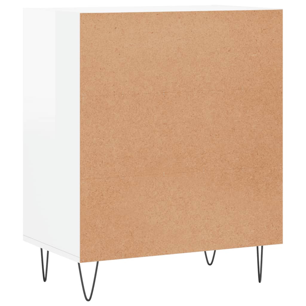 Sideboard Hochglanz-Weiß 57x35x70 cm Holzwerkstoff - Pazzar.ch