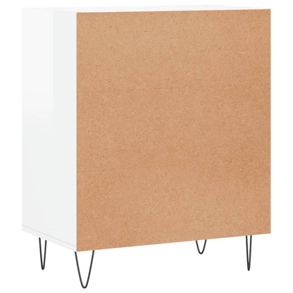 Sideboard Hochglanz-Weiß 57x35x70 cm Holzwerkstoff - Pazzar.ch