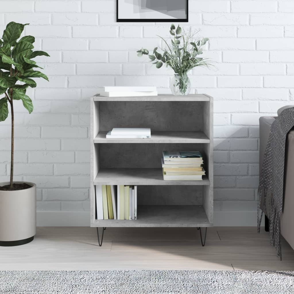 Sideboard Betongrau 57x35x70 cm Holzwerkstoff - Pazzar.ch