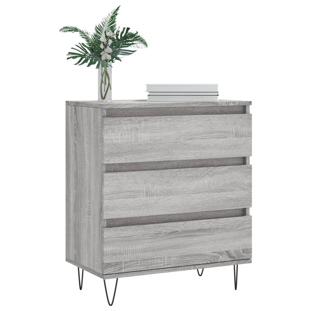 Sideboard Grau Sonoma 60x35x70 cm Holzwerkstoff - Pazzar.ch