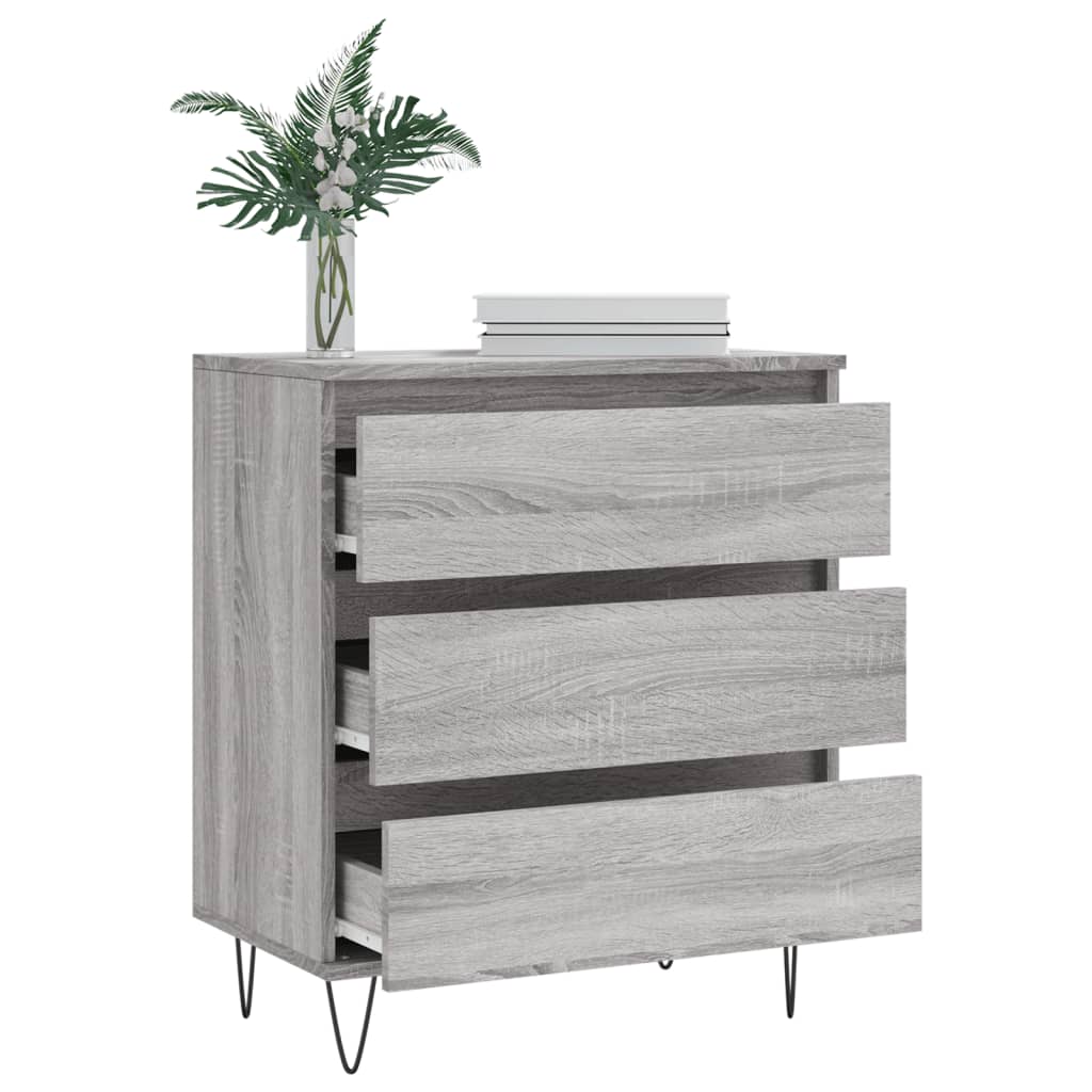 Sideboard Grau Sonoma 60x35x70 cm Holzwerkstoff - Pazzar.ch