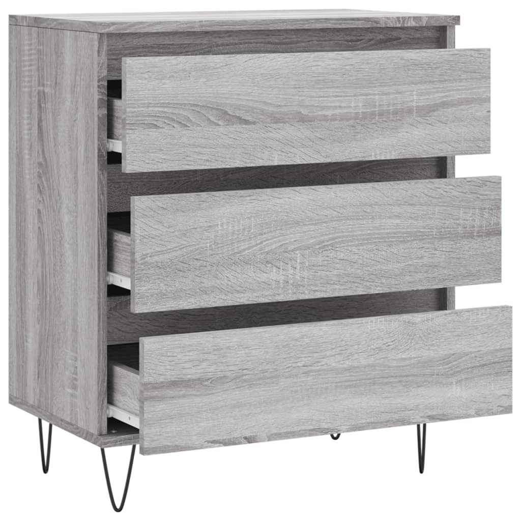 Sideboard Grau Sonoma 60x35x70 cm Holzwerkstoff - Pazzar.ch