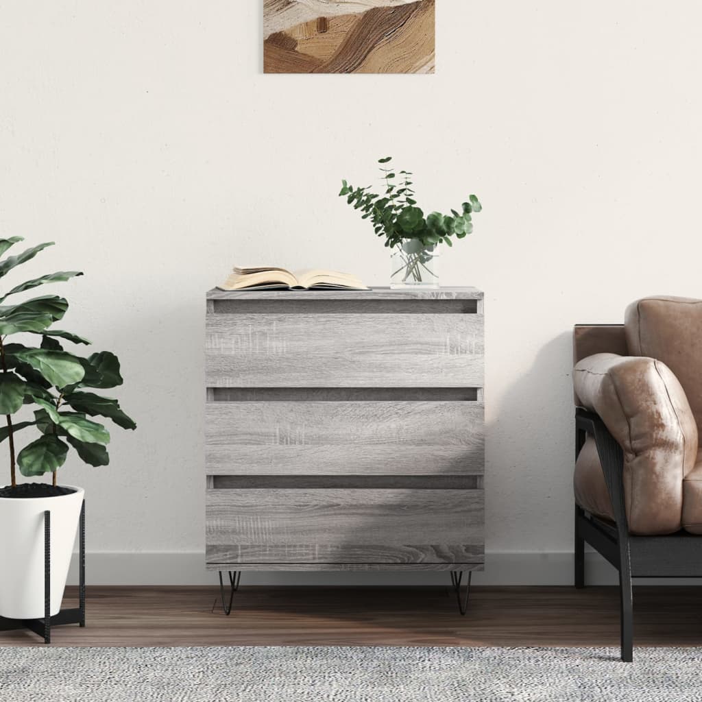Sideboard Grau Sonoma 60x35x70 cm Holzwerkstoff - Pazzar.ch