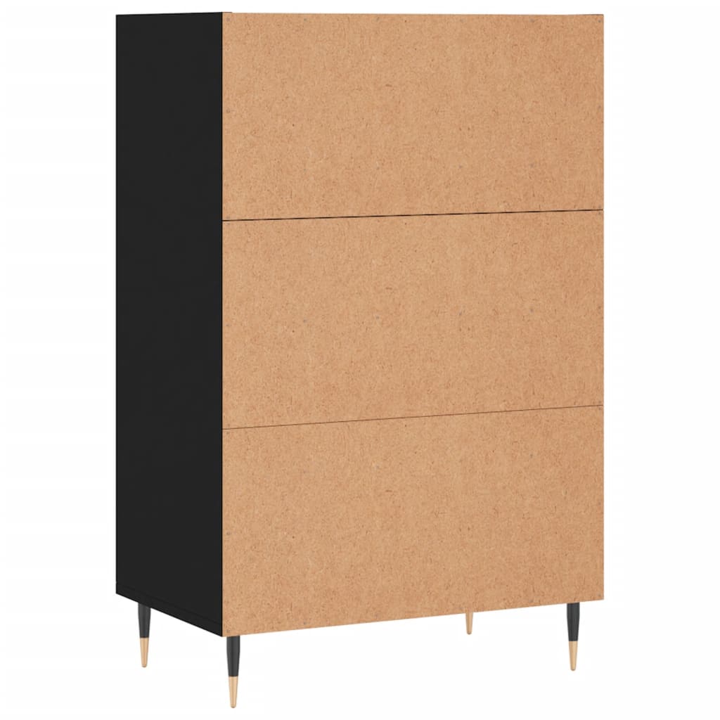 Highboard Schwarz 57x35x90 cm Holzwerkstoff - Pazzar.ch