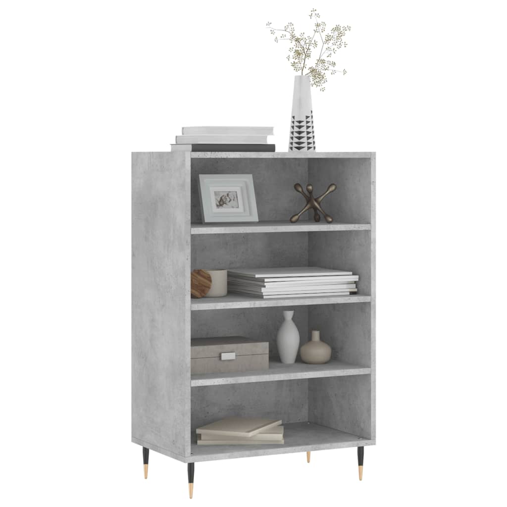 Highboard Betongrau 57x35x90 cm Holzwerkstoff - Pazzar.ch