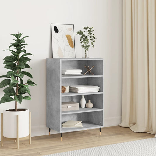 Highboard Betongrau 57x35x90 cm Holzwerkstoff - Pazzar.ch