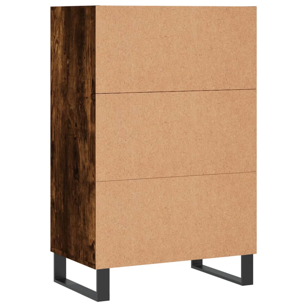 Highboard Räuchereiche 57x35x90 cm Holzwerkstoff - Pazzar.ch