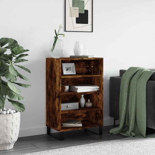 Highboard Räuchereiche 57x35x90 cm Holzwerkstoff - Pazzar.ch