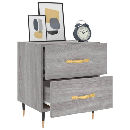 Nachttisch Grau Sonoma 40x35x47,5 cm Holzwerkstoff - Pazzar.ch