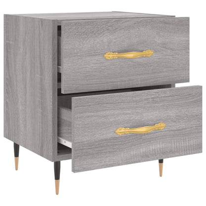 Nachttisch Grau Sonoma 40x35x47,5 cm Holzwerkstoff - Pazzar.ch