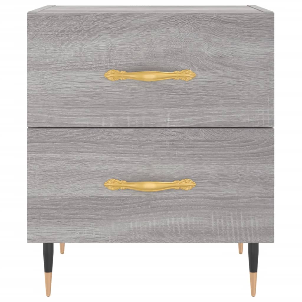 Nachttisch Grau Sonoma 40x35x47,5 cm Holzwerkstoff - Pazzar.ch