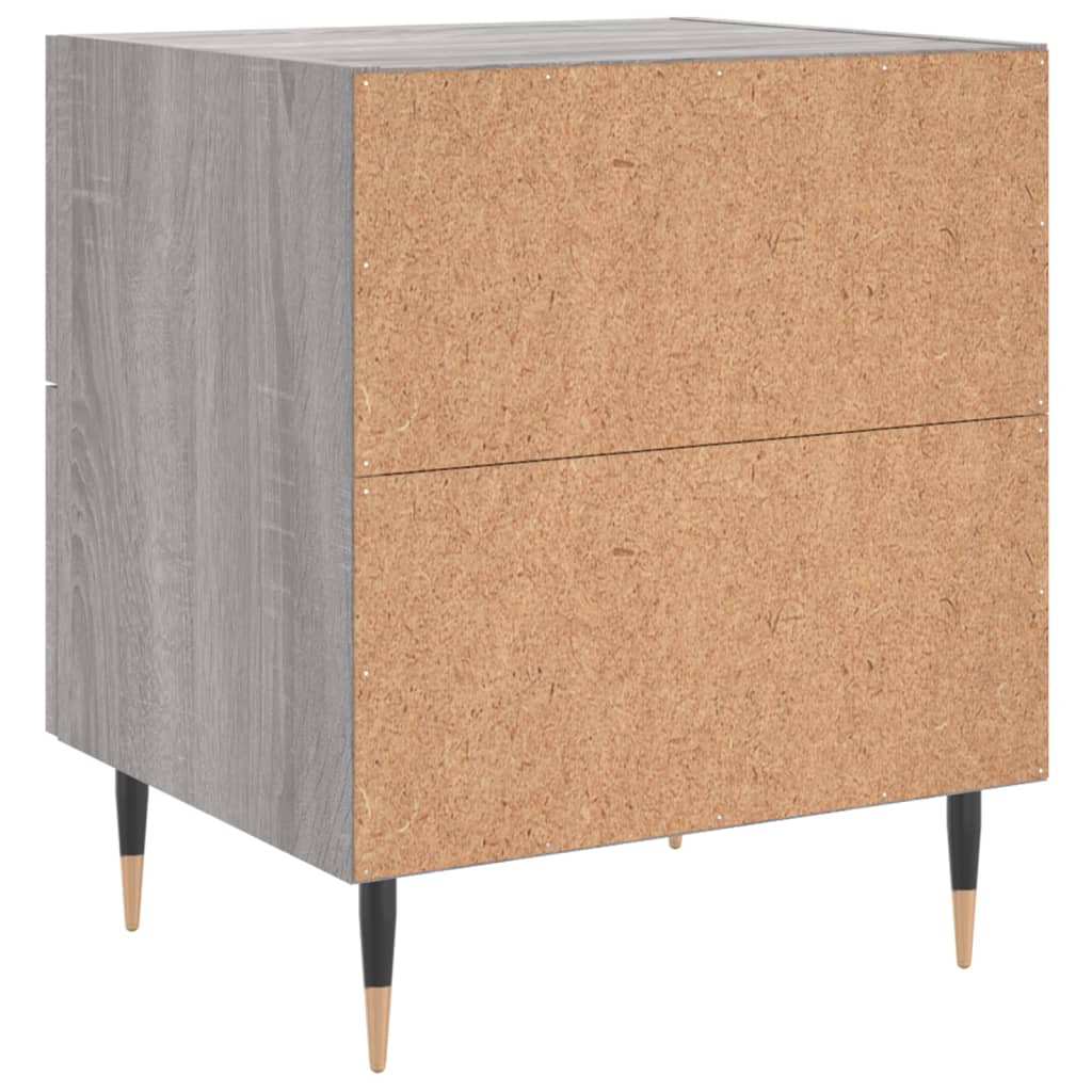 Nachttisch Grau Sonoma 40x35x47,5 cm Holzwerkstoff - Pazzar.ch