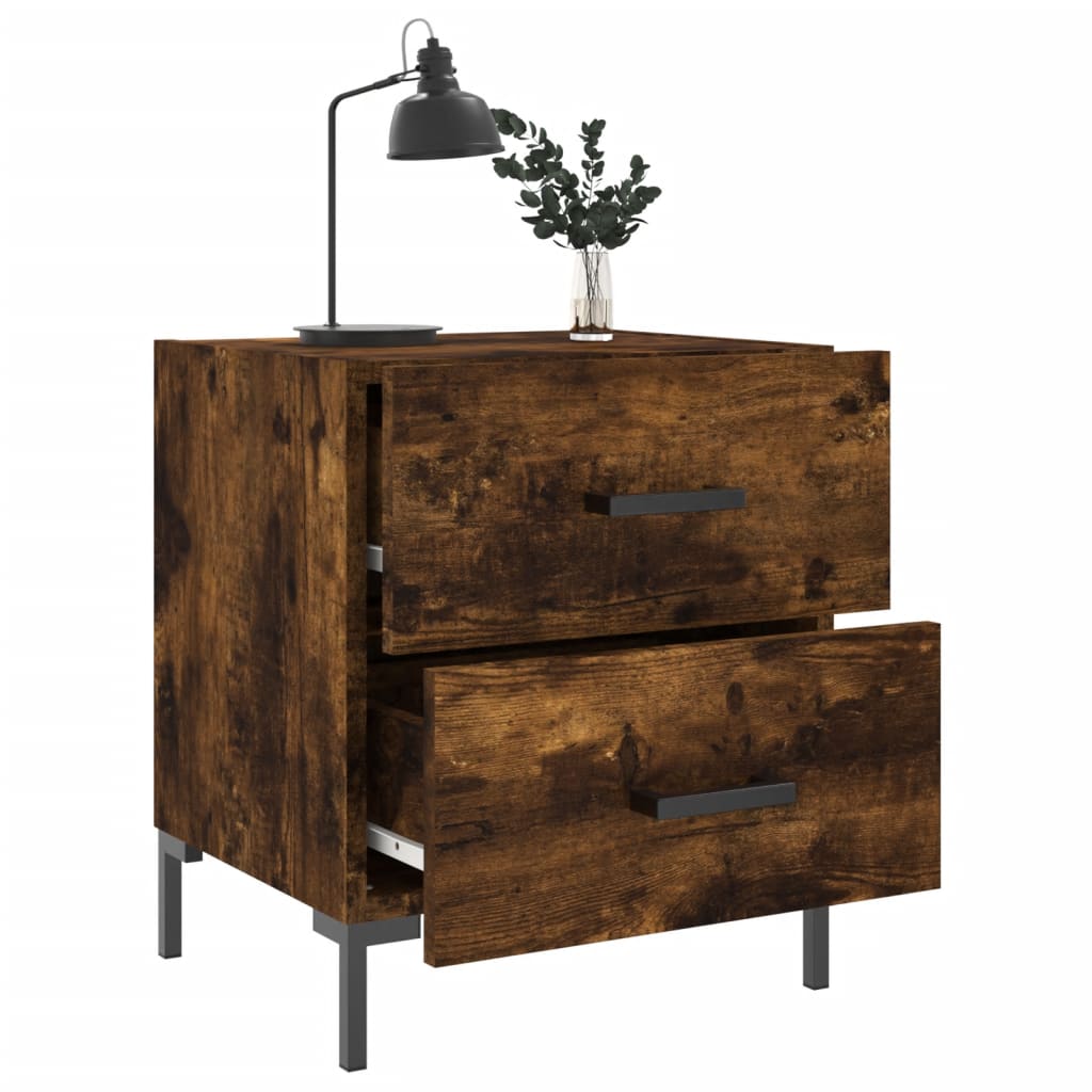 Nachttisch Räuchereiche 40x35x47,5 cm Holzwerkstoff - Pazzar.ch