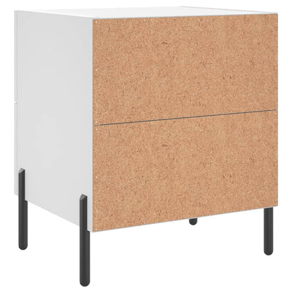Nachttische 2 Stk. Weiß 40x35x47,5 cm Holzwerkstoff - Pazzar.ch