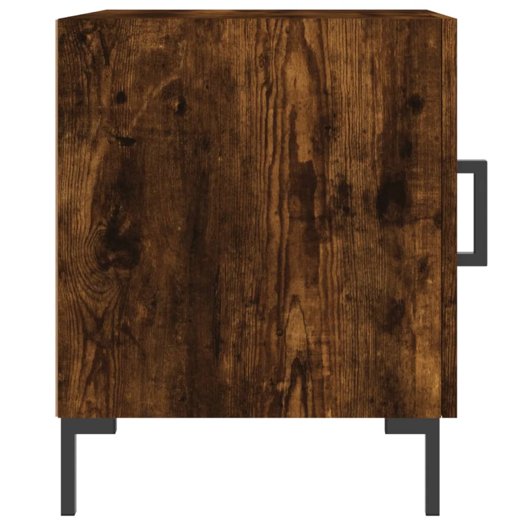 Nachttisch Räuchereiche 40x40x50 cm Holzwerkstoff - Pazzar.ch