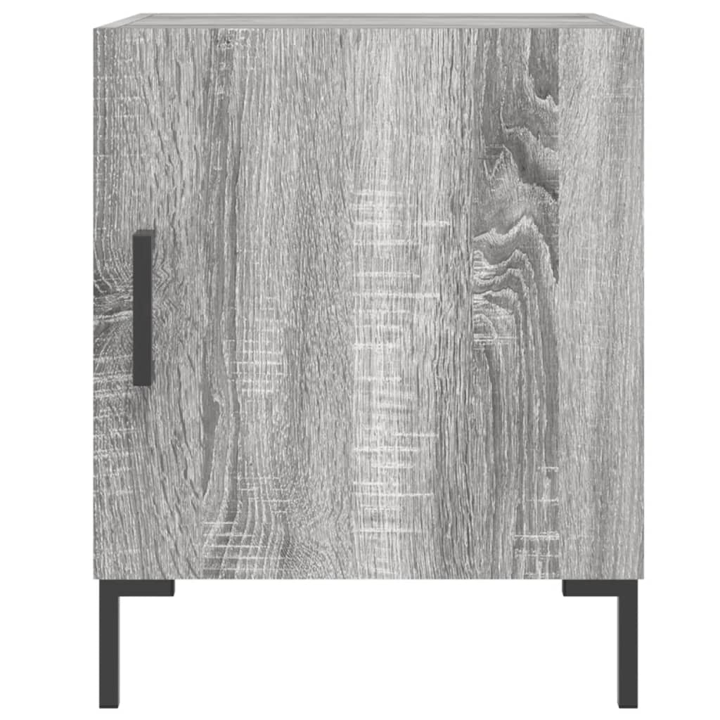 Nachttisch Grau Sonoma 40x40x50 cm Holzwerkstoff - Pazzar.ch