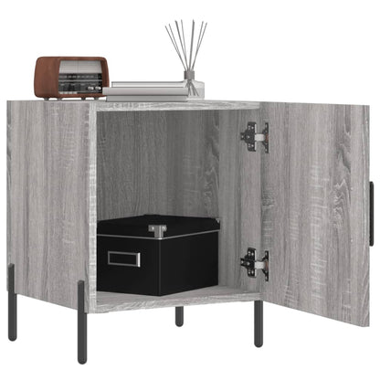 Nachttische 2 Stk. Grau Sonoma 40x40x50 cm Holzwerkstoff - Pazzar.ch