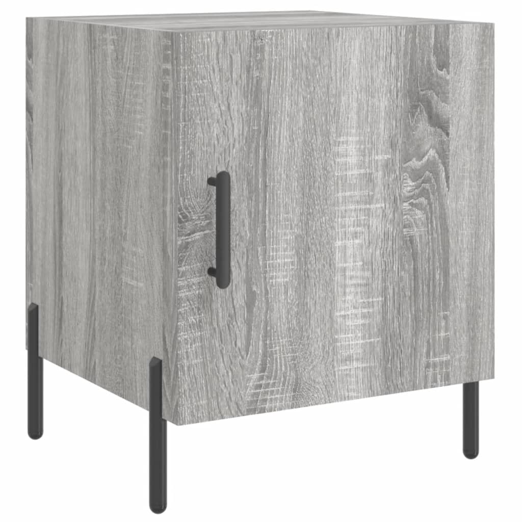 Nachttische 2 Stk. Grau Sonoma 40x40x50 cm Holzwerkstoff - Pazzar.ch