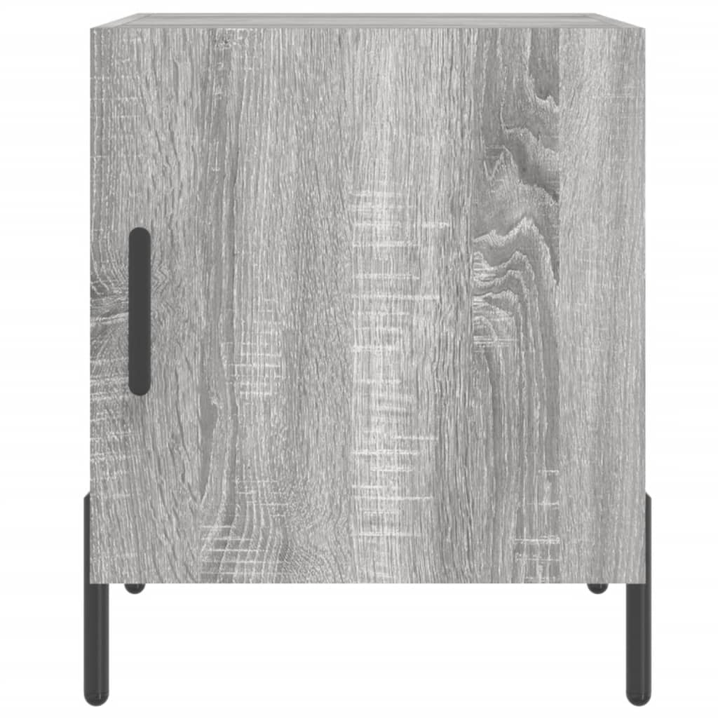 Nachttische 2 Stk. Grau Sonoma 40x40x50 cm Holzwerkstoff - Pazzar.ch