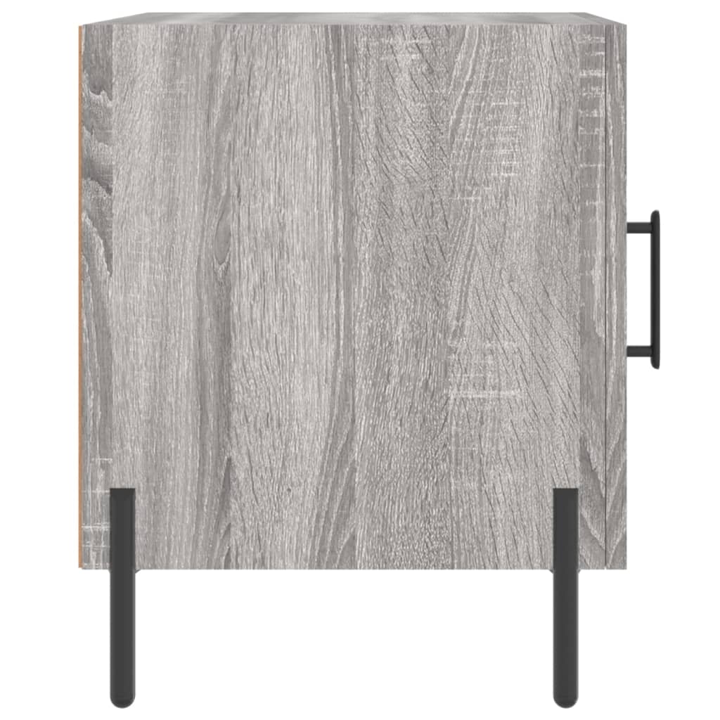 Nachttische 2 Stk. Grau Sonoma 40x40x50 cm Holzwerkstoff - Pazzar.ch