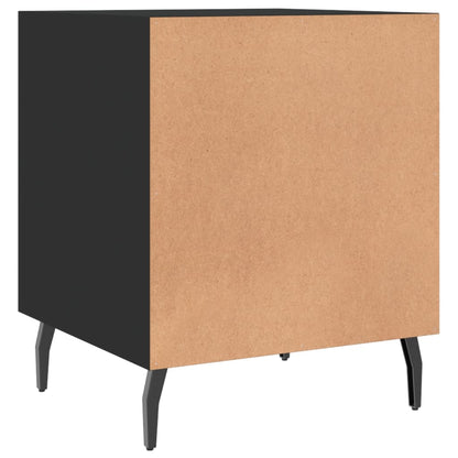 Nachttische 2 Stk. Schwarz 40x40x50 cm Holzwerkstoff - Pazzar.ch
