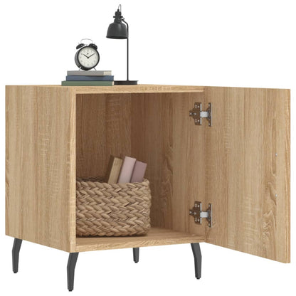 Nachttische 2 Stk. Sonoma-Eiche 40x40x50 cm Holzwerkstoff - Pazzar.ch